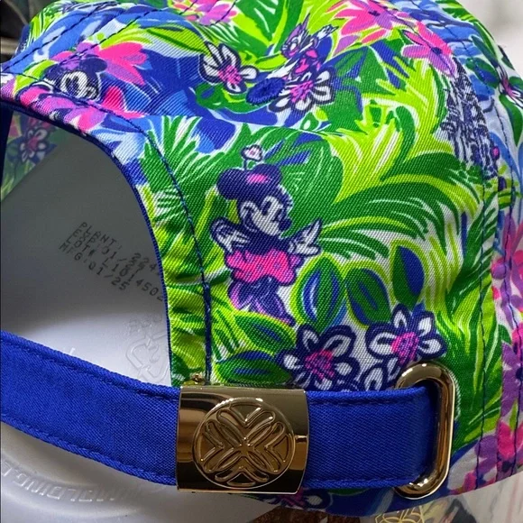 Lilly Pulitzer Floral Blue and Green Hat. NEW #14